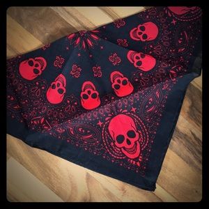 Scull and Paisley Bandanna